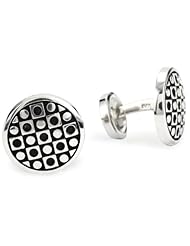 ROTENIER "Novelty" Sterling Silver Circle and Square Cufflinks