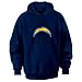 San Diego Chargers Navy 2009 Tek Patch Hooded Sweatshirt - Medium