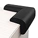 KaLe Baby Anti-Collision Furniture Safety Corner Bumpers - Children Edge & Corner Guards - Spongy Protective Set, With 4 Free Adhesive Tapes Per Pack, 12 Packs, Black Color