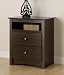 Prepac Fremont Espresso Tall Night Table
