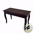 Cameron & Sons CS-10 EBSA-QA Piano Bench, Curved Legs With Music Storage, Padded Top (Black)