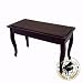 Cameron & Sons CS-10 EBSA-QA Piano Bench, Curved Legs With Music Storage, Padded Top (Black)