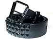 MENS/WOMENS BLACK STUDDED BLACK PUNK BELTS 30" TO 44"