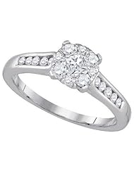 0.50CTW-DIA FASHION RING