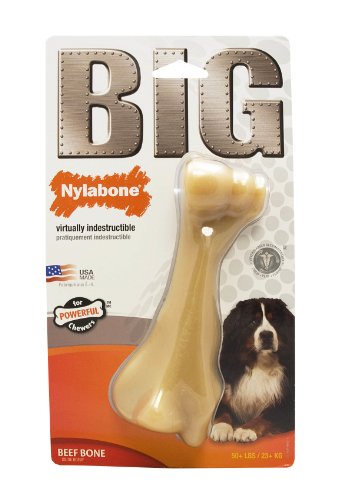Nylabone Big Chews for Big Dogs, Beef Bone, Chicken 