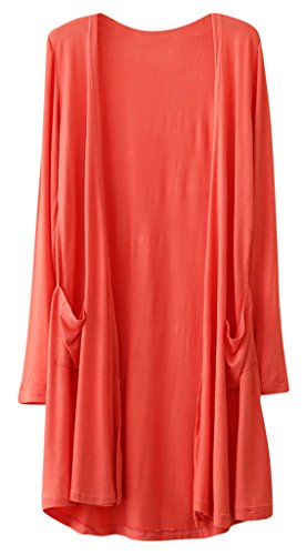 AM CLOTHES Womens Casual Various Color Long Thin Lightweight Cardigan