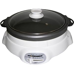 Sunpentown ST-360 1200-Watt 4-1/2-Liter Cooker with Shabu-Shabu Pot and Grill pan