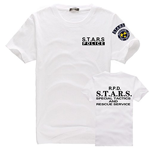 Light Resident S.T.A.R.S T-shirt Pattern Short Evil Tee White M