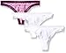 Calvin Klein Women's 3 Pack Flourish Thong Panty