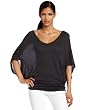 Three Dots Women's 3/4 Sleeve V-Neck Top With Cami Lining
