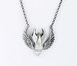 Kitsch n Kouture Bombs Away Winged Bomb Necklace