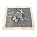 Lovey Security Blanket 12 inch Square Stuffed Animal Baby Blankie for Girls or Boys (Elephant) by Baberoo