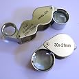 SE 2pcs Jewelers Eye Loupe 30x Loupe + Dual 10X-20X