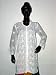 White Tunic Yoga Cotton Kurti Clothing of India Casual Summer Dresses Chikan Embroidery Size M