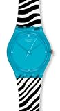 Swatch Women's Zeb GL115 Black Resin Quartz Watch with Blue Dial Swatch Women's Zeb GL115 Black Resin Quartz Watch with Blue Dial