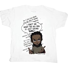 The Boondocks Huey Definition of Hoe White Tee T-Shirt
