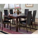 Menifee 7 Piece Rectangular Dining Table Set in Cappuccino