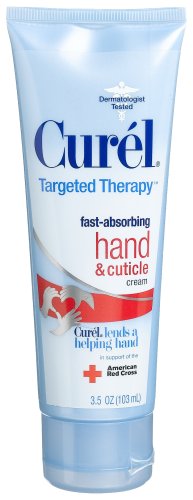 Curel Targeted Therapy Fast-Absorbing Hand & Cuticle Cream, 3.5-Ounce Tube (Pack of 3)