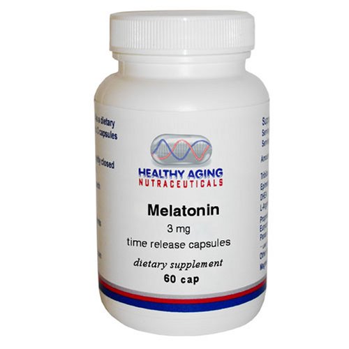 Healthy Aging Nutraceuticals Melatonin 3 Mg Time Release Capsules 60 Cap (Pack of 2) by Healthy Aging Nutraceuticals