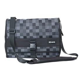 Speck Products CorePack Fly Notebook Messenger Bag for Laptops up to 15 Inches in Restart Grayscale Pixel, NBAG-CORE15-PXLGRY