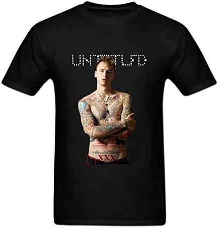 Beyond The Sea Mgk Mchine Gun Kelly Tattoo Crewneck Men's T shirt XXXL Black