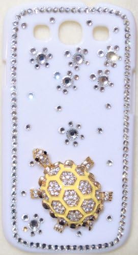 iPhashon Yellow TURTLE Bling Crystal Case for Samsung Galaxy S3 III i9300 High Quality Crystals