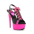6 Inch Sexy High Heel Shoes Hot Pink Shoes Doll Costume Shoes Open Toe