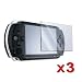 3 Screen Protector + Cloth + for SONY PSP