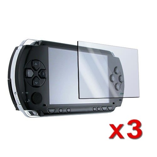 3 Screen Protector + Cloth + for SONY PSP