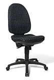 TOPSTAR 6550 A61 B&uuml;rodrehstuhl P70 SY ohne Armlehnen schwarz/blau Karo