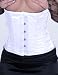 Victorian Vintage White Satin Authentic Boning Wedding Corset Underbust Bridal Dress-LVG0865WHITE