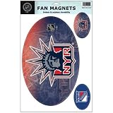 New York Rangers Official Logo Car Magnet Set
