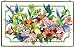 Joan Baker Designs AP384 Hummingbird/Lilies Glass Art Panel, 16 by 10-Inch