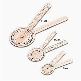 Plastic 12" Goniometer 360 Degree ISOM - 12"