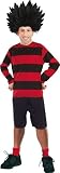 from From Dressingupshop Dennis the Menace tm Costume and Wig for Adults. One size fit Model 888637