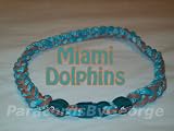 NFL Miami Dolphins 3-Rope x50 Titanium Tornado Sport Necklace - 18"