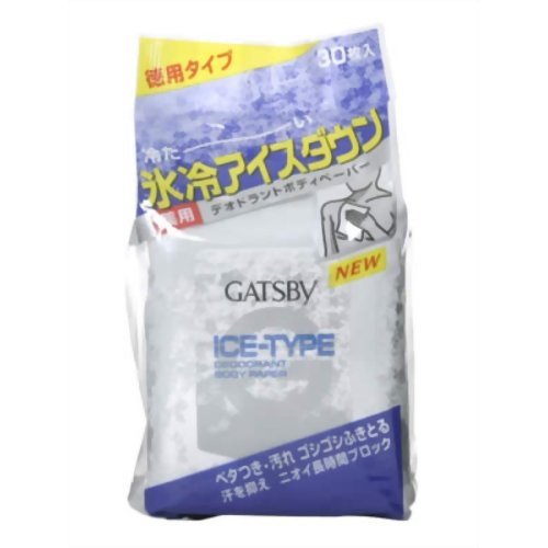 ギャツビー アイスデオドラントボディペーパー アイスシトラス 徳用 30枚