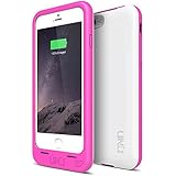 iPhone 6S Battery Case, iPhone 6 Battery Case [Ultra Thin] - UNU DX-Free iPhone 6 Battery Case 4.7 inch [White/Magenta] - MFI Apple Certified 2400mAh External Protective iPhone 6 Charging Case / iPhone 6 Charger Case [Ultra Thin 12.9mm] Rechargeable Extended Portable Charger Backup Battery Pack Cover Cases Fit with Any Version of Apple iPhone 6 4.7 inch (a.k.a iPhone 6 Battery Pack / iPhone 6 Power Case / iPhone 6 USB Juice Bank / iPhone 6 Battery Charger)