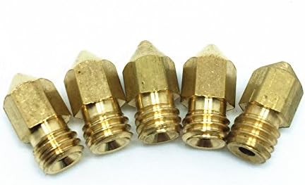 Laptopaid-5PCS 3D 0.2mm Extruder Brass Nozzle Print Head for MK8 1.75mm ABS PLA PrinterUpgrade HIGH LUBRICITY Makerbot Rep
