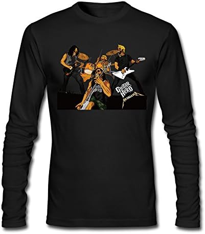 Men's Nothing Else Matters Rock Metallica T-Shirts Black Long-Sleeve