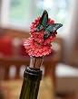 Butterfly and Flower Wine Stoppers - Set of 2 Assorted