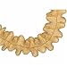 18Kt Yellow Woven Bead Chain Trimmed Necklace