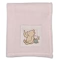 Classic Pooh Applique Blanket- Pink