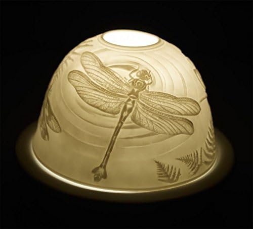 Hellmann Versand Starlight Tealight Lithophane Candle Holder, Dragonflies 113