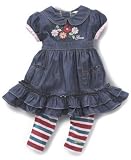 Guess? Baby Girl Dress w/Stripe Legging