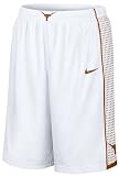 Texas Longhorns White Screen Printed College Replica Basketball Shorts By Nike