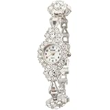 Pedre Womens 4620SX Silver-Tone Crystal Bracel