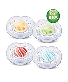 Philips Avent SCF180/24 - Silikon-Beruhigungssauger Freeflow Trend, frei von BPA, 2 Stück, sortiert (Farbe nicht frei wählbar)