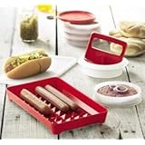 Hamburger Press and Hot Dog Keeper Set
