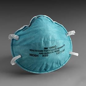 3M SMALL 1860S N95 RESPIRATOR AND SURGICAL MASK/BIRD FLU 20/BX "SPECIAL 3 DAY SALE"